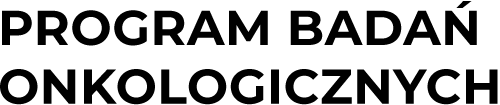 Logo: Program badań Onkologicznych